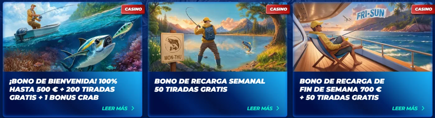 Bassbet Casino: Banner de Bonificación para Deportes de Pesca con Juegos de Pesca y Ofertas de Depósito